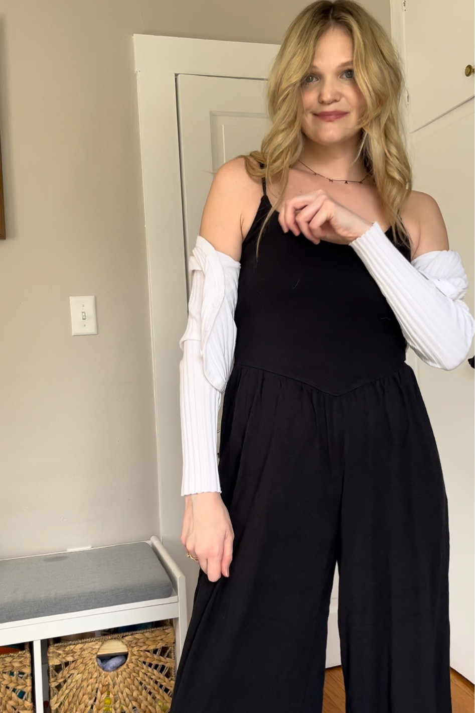 The most perfect romper. Bfing-friendly and toddler chasing approved! 
wearing my usual size small
I’m 5’7 and it hits at the ankle! 

#LTKkids #LTKfamily #LTKbaby