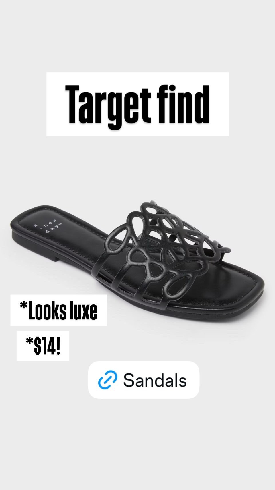 These are a dead ringer for the $890 Loewe Anagram sandals, but they’re $14. 🙊