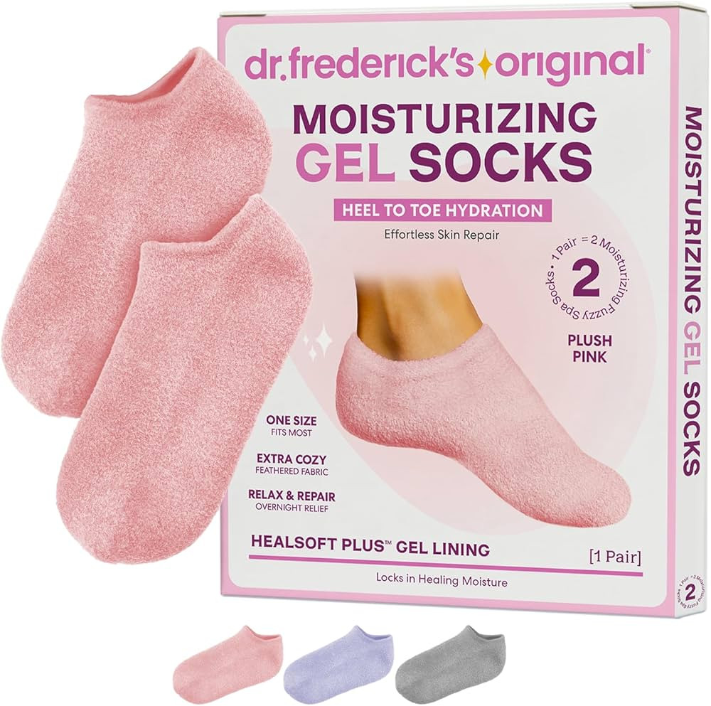 Dr. Frederick’s Original Moisturizing Gel Socks for Men & Women – Dry Feet & Cracked Heel Tre... | Amazon (US)