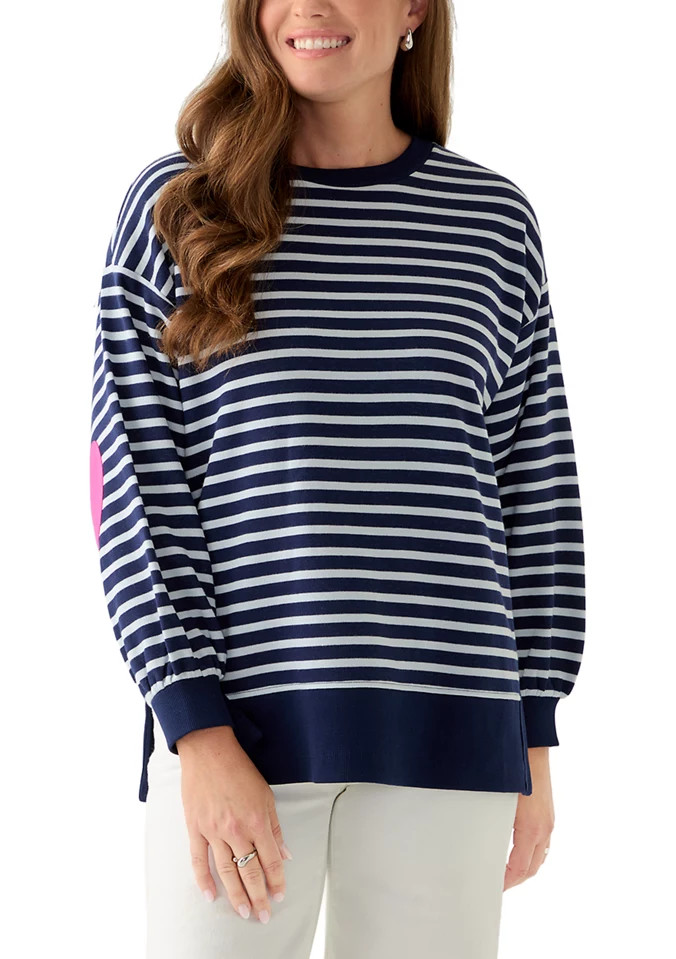 Petite Side Slit Sweeper Sweatshirt | Belk