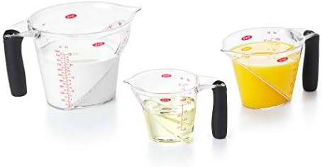 OXO Good Grips 3-Piece Angled Measuring Cup Set, Black | Amazon (US)