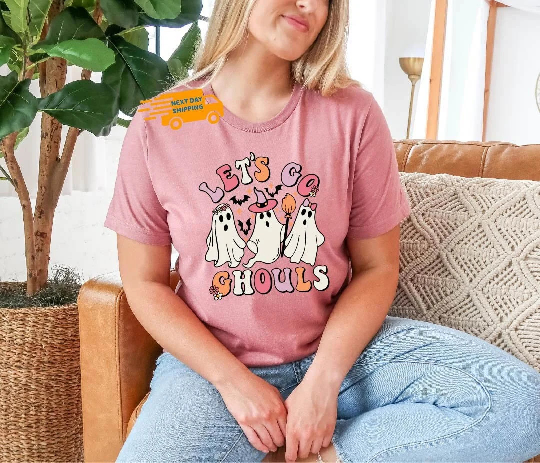 Let's Go Ghouls Halloween Shirt Kids Halloween Shirt - Etsy | Etsy (US)