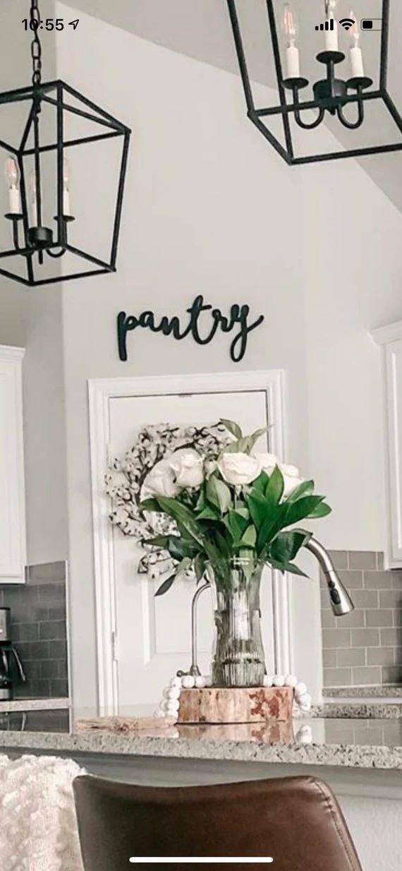 pantry | grace |  gather | letters wall decor|  farmhouse decor, wooden signs with hand lettered ... | Etsy (US)