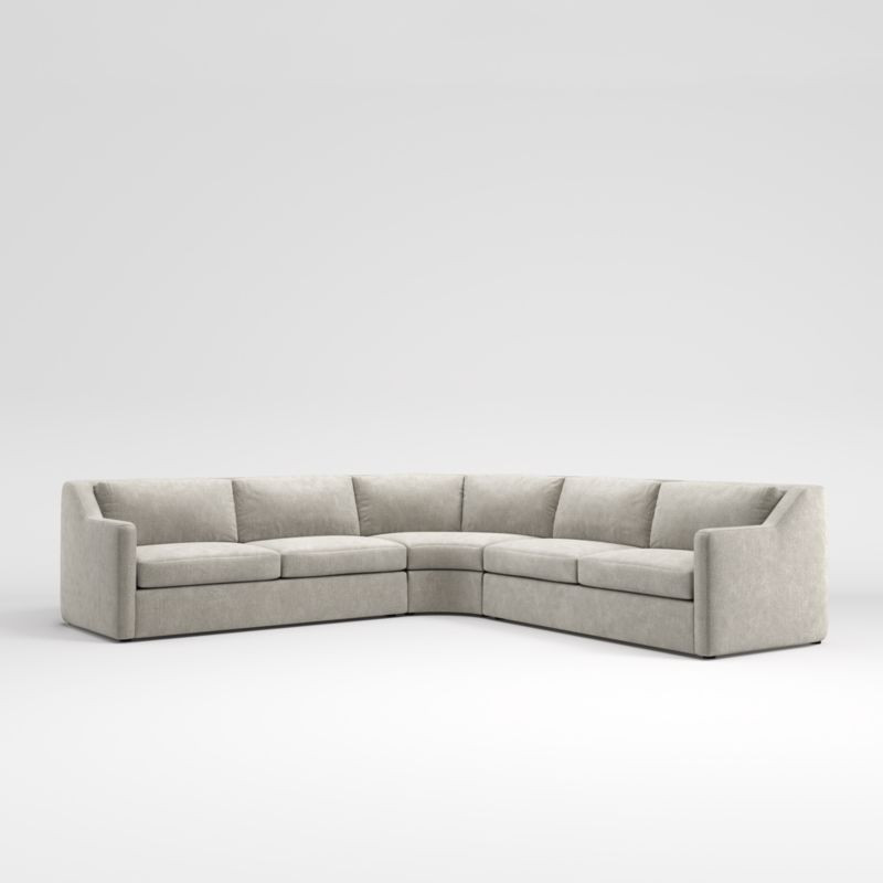 Notch 3-Piece Sectional Sofa + Reviews | Crate & Barrel | Crate & Barrel