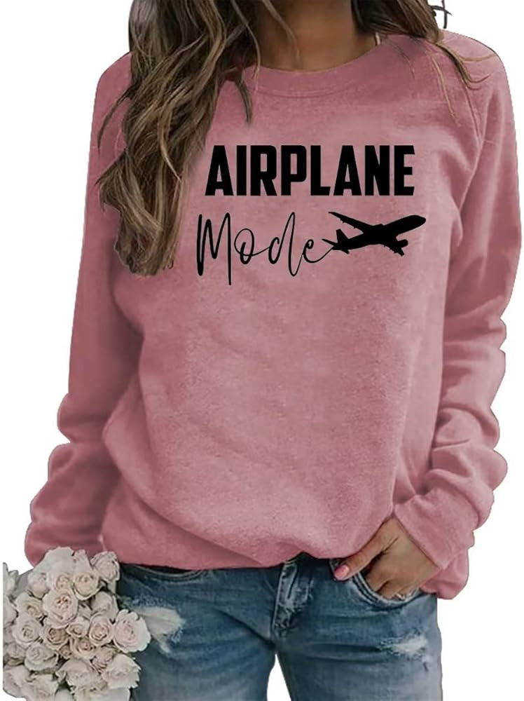 Fiotluos Airplane Mode Sweatshirt,Travel Shirt, Gift for Traveler, Adventurer Gift,Travel Sweatsh... | Amazon (US)