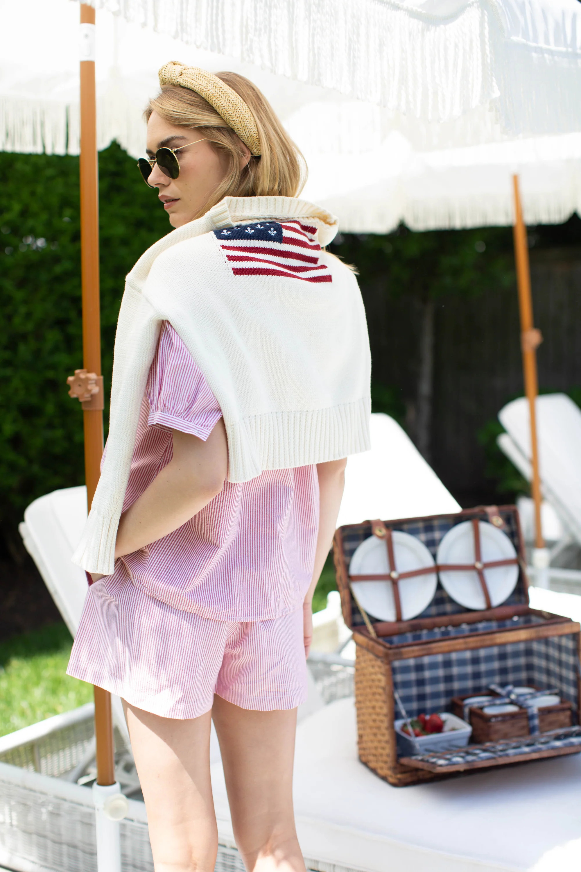 Marea Flag Sweater - Ivory | Marea