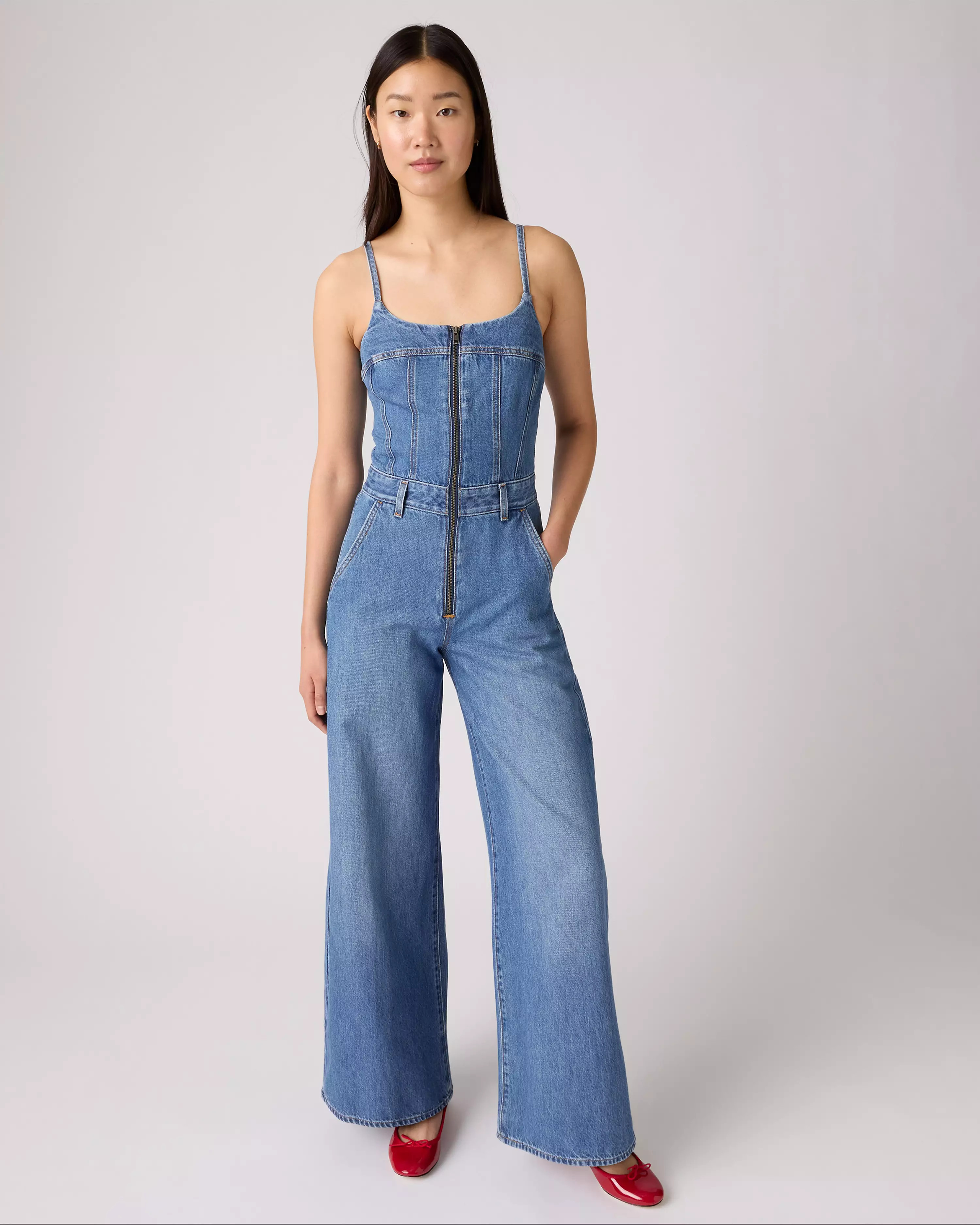 Bustier Jumpsuit Vintage Vibe - Medium Wash | Levi's® US | Levi's US