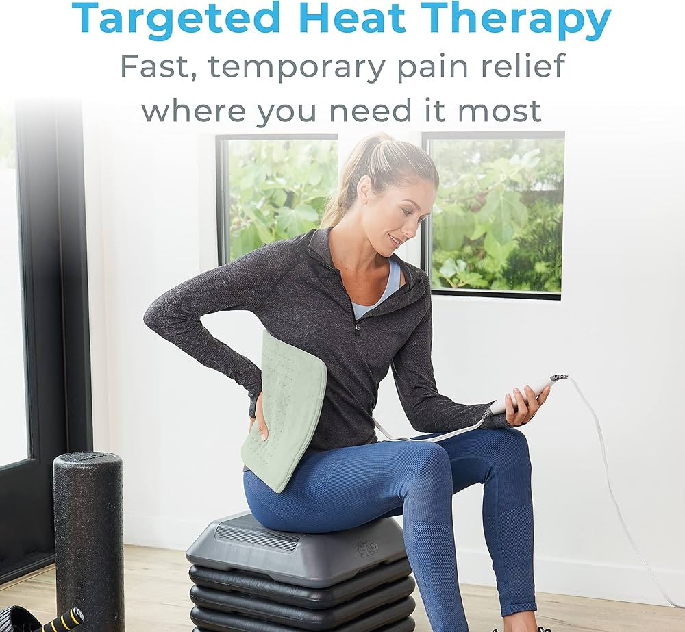 Pure Enrichment PureRelief XL Heating Pad - 12" x 24" Electric Heating Pad for Back Pain & Cramps... | Amazon (US)