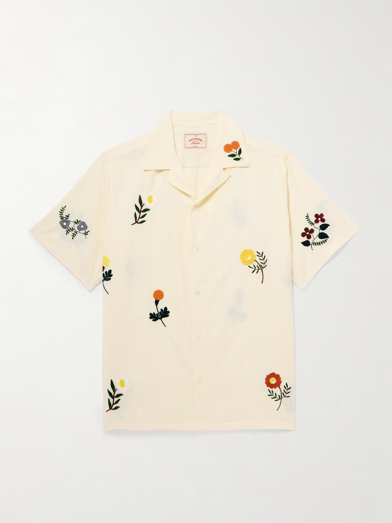 Convertible-Collar Embroidered Cotton Shirt | Mr Porter (UK)