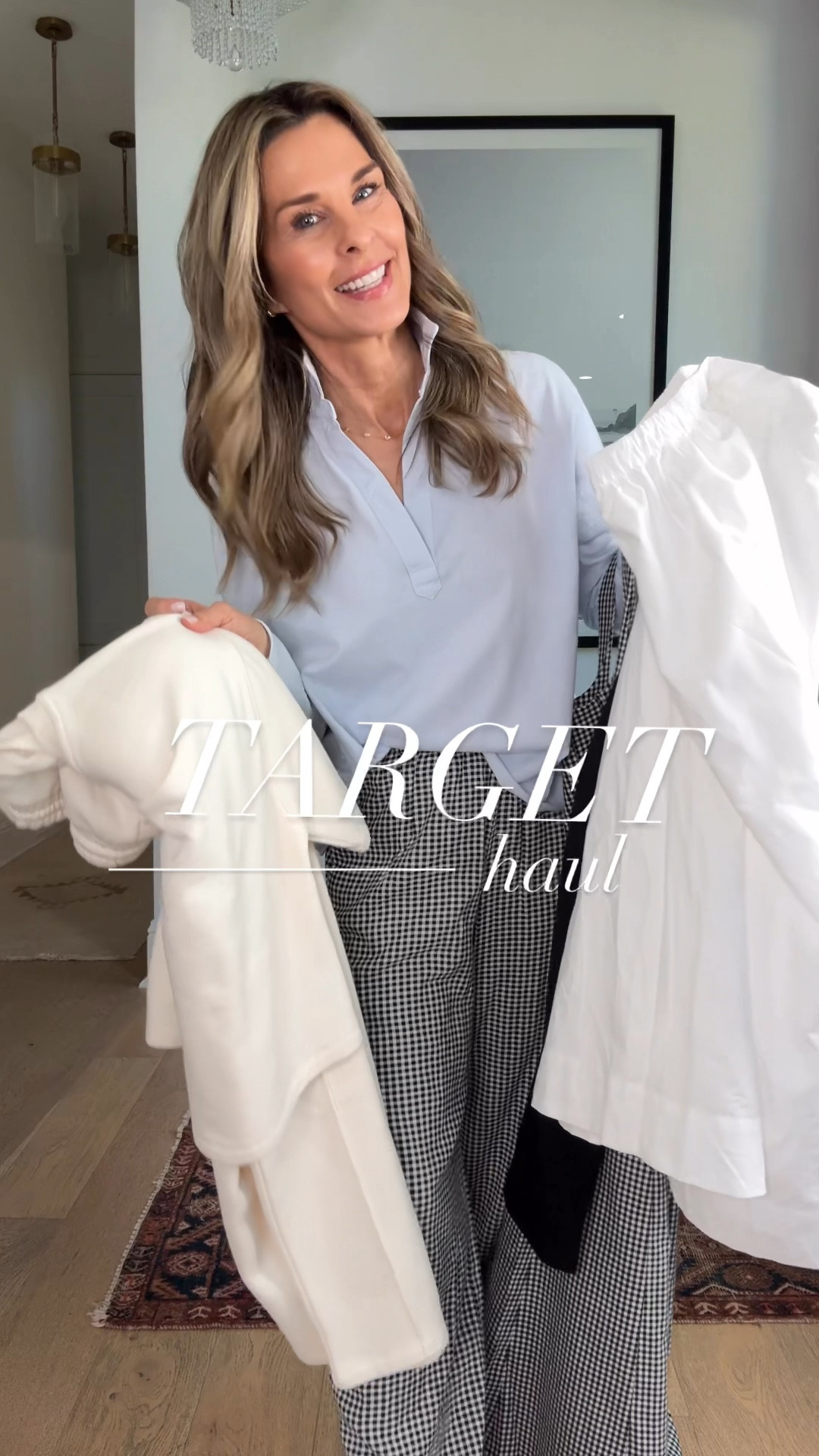 Target haul
-Leopard shoes size down 1/2 size
-sneakers TTS
-Raffia flats TTS, but I had them on wrong put the strap around the back of your ankle. Size up if you’re in between. 
-Knit hoodies XS
-Striped sweater wearing a Small 
-Olive pants TTS wearing a 0, interior elastic with side zipper. 
-Skirt TTS 
-gingham pants TTS WEARING XS I’m 5’6”
-Henley tank, wearing a S, I need a Medium. 

-Bathing suits are buy one get one 50% off.  

#LTKOver40 #LTKWatchNow #LTKFindsUnder50