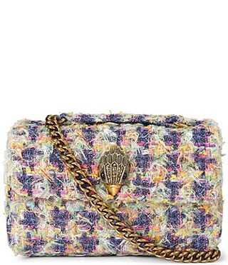Kurt Geiger London Kensington Tweed Flap Shoulder Bag - Multi | Dillard's