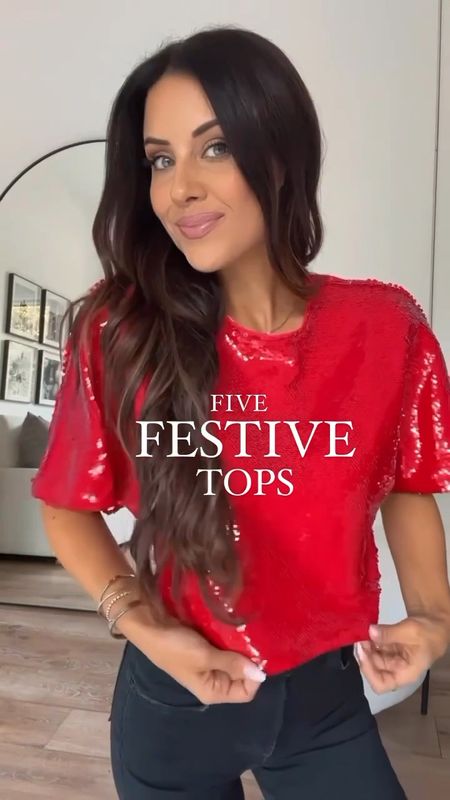 Give festive tops perfect for holiday parties 

#LTKstyletip #LTKparties #LTKHoliday