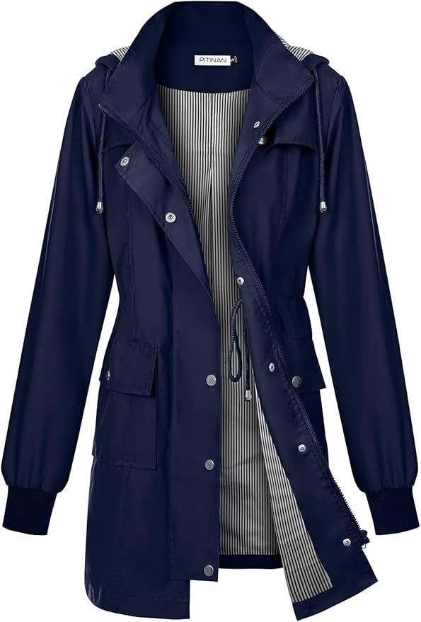 PITINAN Rain Jackets For Women Waterproof Rain Coats with Hood Lightweight Windbreaker Outdoor Wo... | Amazon (US)