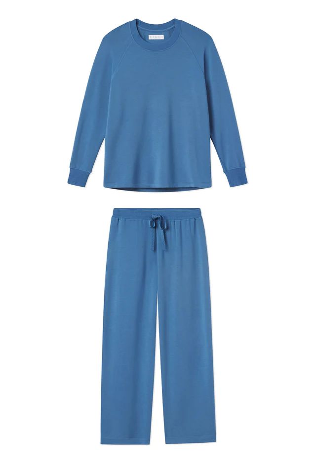 Relax Pants Set in Moonlight Blue | LAKE Pajamas