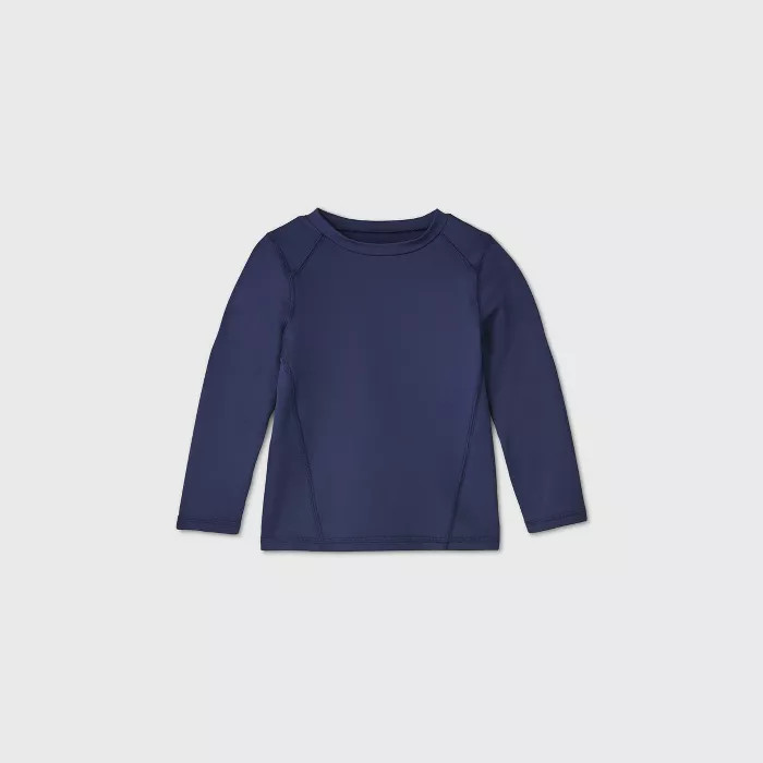 Toddler Boys' Long Sleeve Rash Guard Swim Shirt - Cat & Jack™ Navy | Target