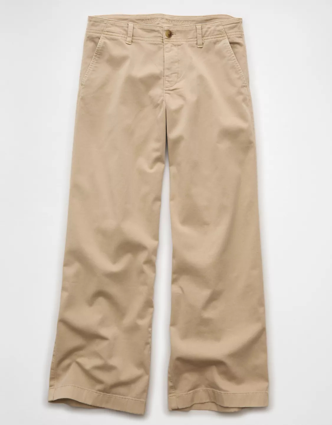 AE Low-Rise Wide-Leg Khaki Pant | American Eagle Outfitters (US & CA)