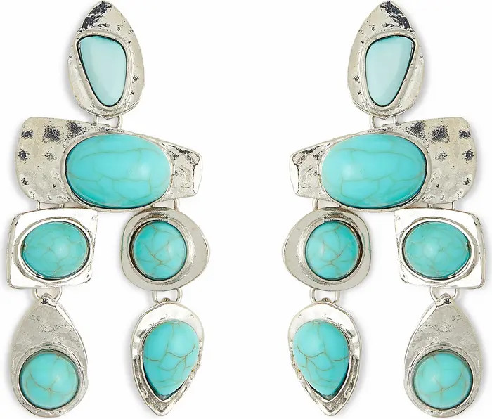 Imitation Turquoise Drop Earrings | Nordstrom