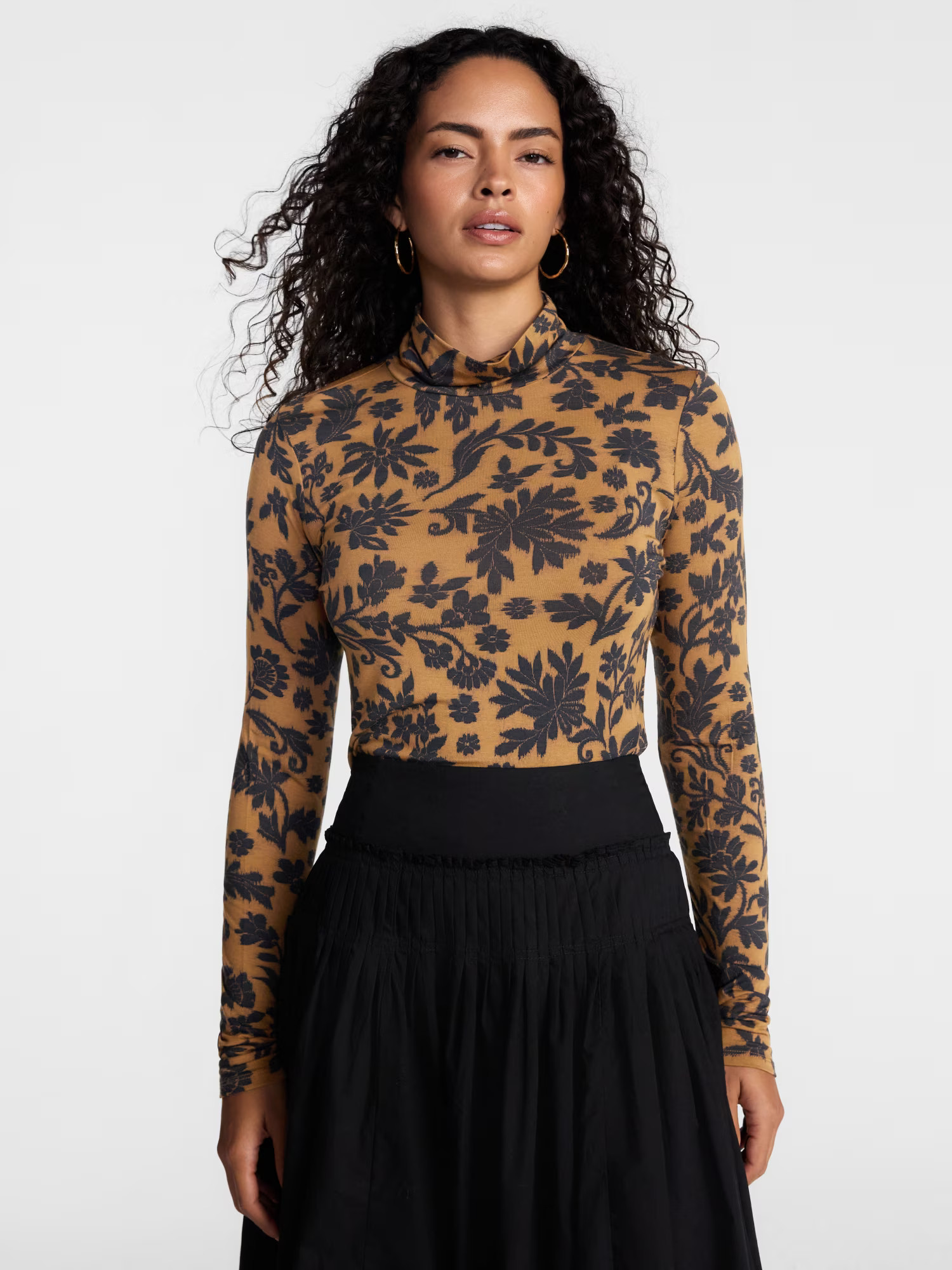 Scenario Women's Turtleneck Top with Long Sleeves, Sizes XS-XXXL | Walmart (US)