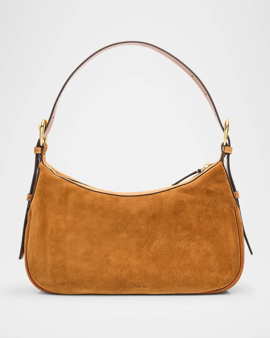 STAUD Pine Suede Shoulder Bag | Neiman Marcus
