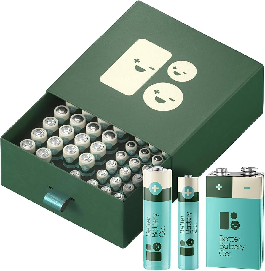 Better Battery Co. Variety Pack – AAA & AA & 9V Mixed Batteries – High-Performance Carbon Neu... | Amazon (US)