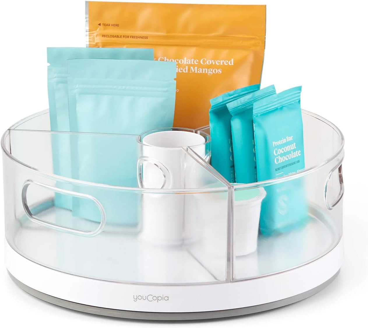 YouCopia Crazy Susan Kitchen Turntable Snack Organizer Bins amazon kitchen finds kitchen deals | Amazon (US)