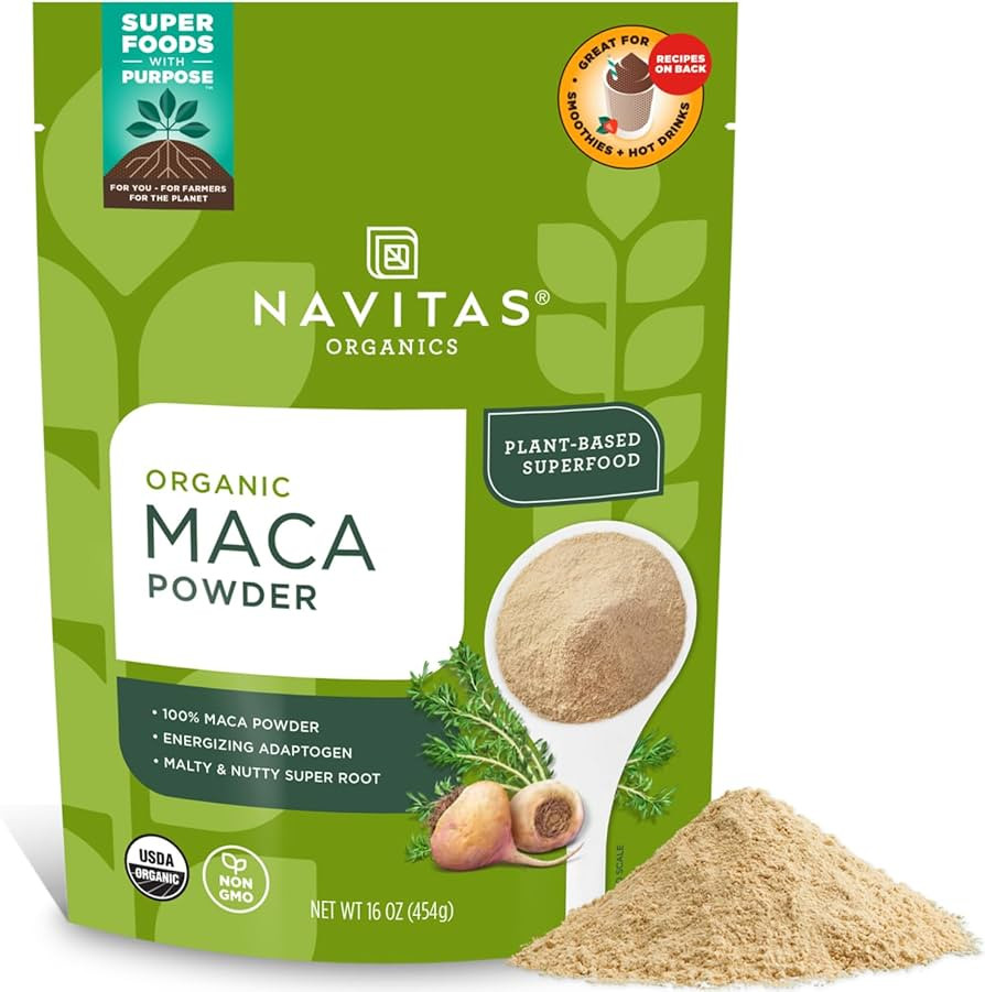 Navitas Organics Maca Powder – 100% Gelatinized Peruvian Maca for Smoothies, Lattes, Baking & M... | Amazon (US)