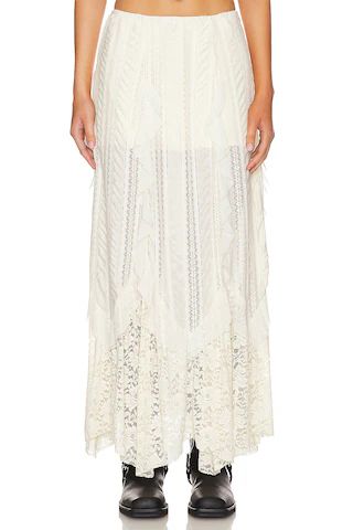 MORE TO COME Orchid Maxi Skirt in Ivory from Revolve.com | Revolve Clothing (Global)