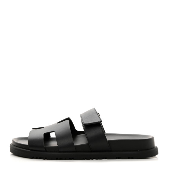 Calfskin Womens Chypre Sandals 37.5 Black | FASHIONPHILE (US)