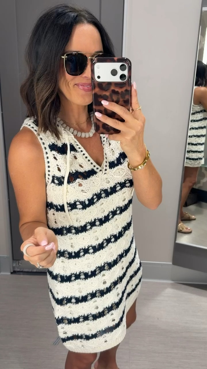 This little sweater dress had me at first try-on 🤍 The black and cream stripe combo is so chic, and it gives that effortless coastal vibe that’s everywhere right now. Just add sandals and a cute bag for an easy outfit that looks way more expensive than it is.

Size XS, 5’3 for reference

#LTKStyle #LTKFinds #TargetStyle #TargetFashion #SweaterDress #SummerStyle #CoastalStyle #AffordableFashion #OOTD #LTKUnder50