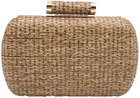 Boutique De FGG Straw Clutch Purse for Women Summer Beach Bag Wedding Hand-Woved Evening Handbags... | Amazon (US)