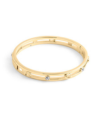 Faux Stone Signature C Open Bangle Bracelet | Macy's