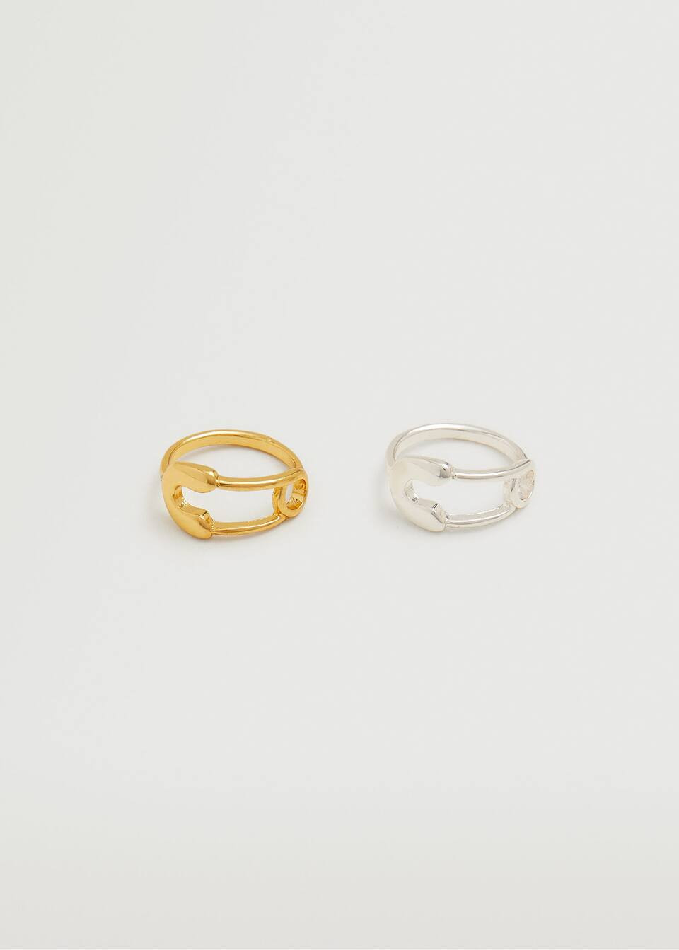 Asymmetric rings set | MANGO (US)
