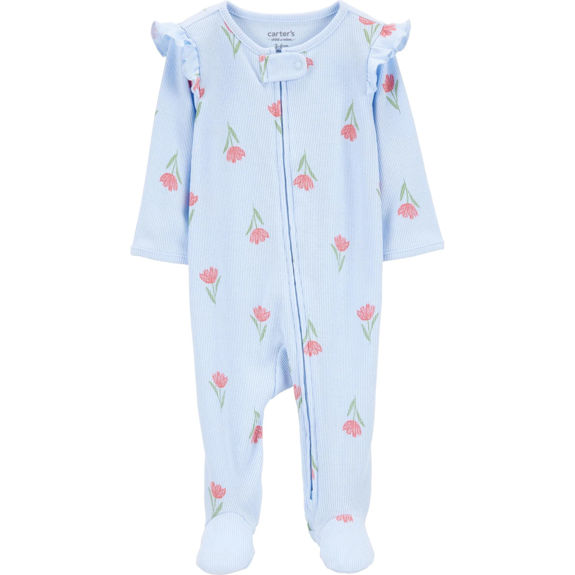 Carter's Child of Mine Baby Girl Sleep 'n Play, One-Piece, Sizes Preemie-6/9 Months | Walmart (US)