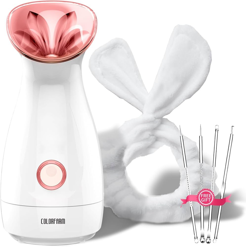 Facial Steamer Nano Ionic Hot Mist Face Steamer Home Sauna SPA Face Humidifier Atomizer for Women... | Amazon (US)