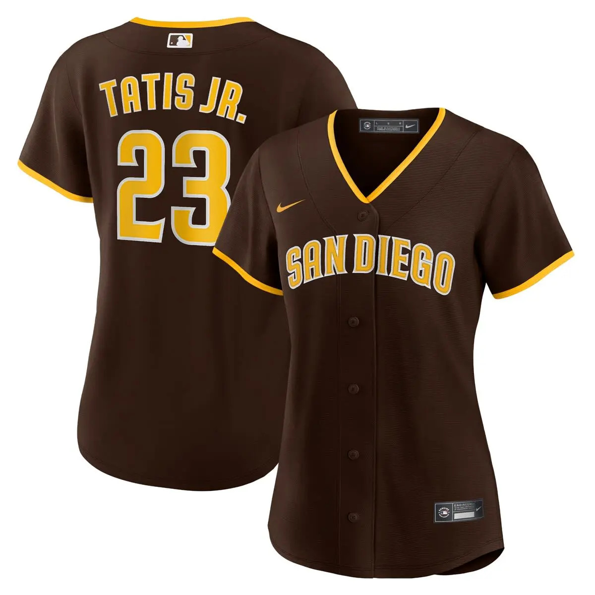 Women's Nike Fernando Tat\u00eds Jr. Brown San Diego Padres Road Replica Player Jersey (Women) | ... | Nordstrom