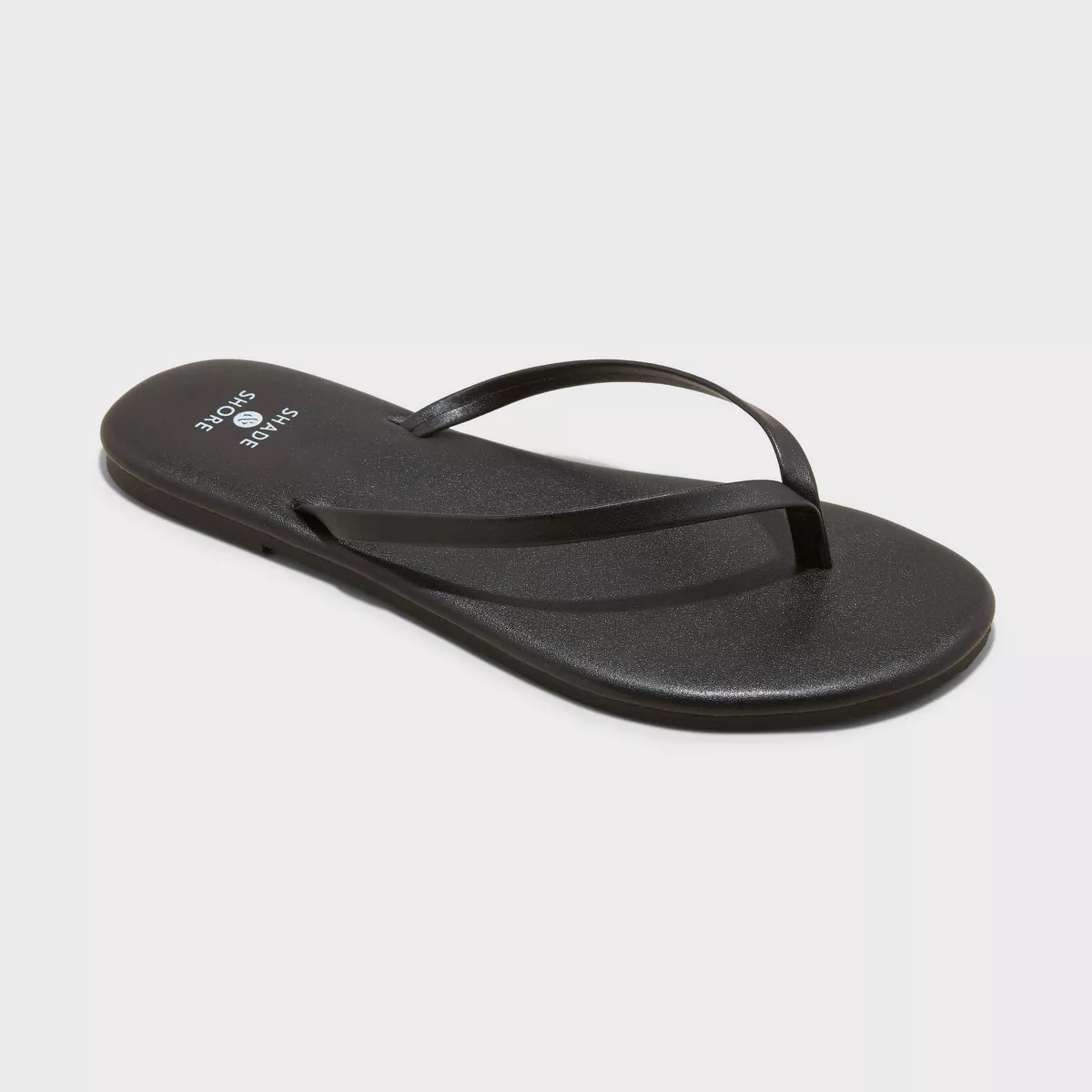 Women's Cali Flip Flop Sandals - Shade & Shore™ Black 8: Slip-On Thong, Textured Outsole, Open ... | Target