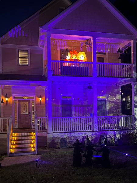 Can my house always have purple lights and floating candles?! 

#LTKHalloween #LTKHoliday #LTKhome