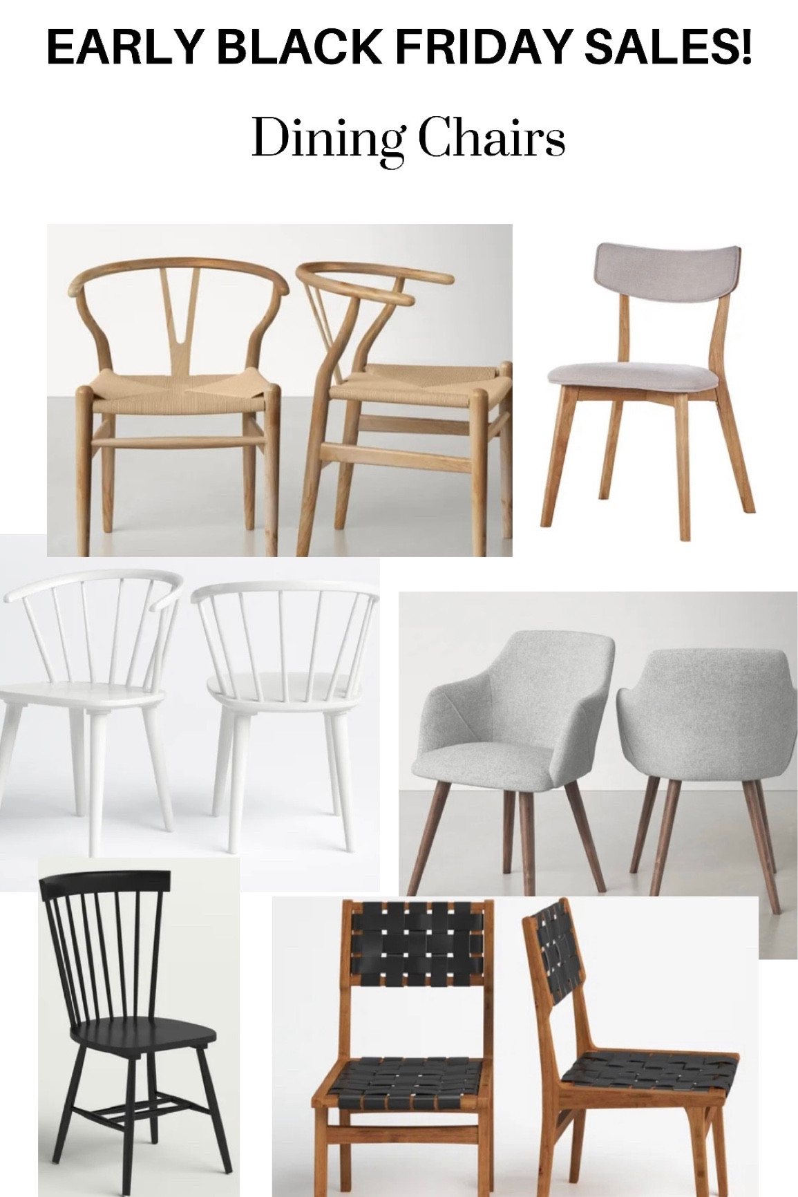 Have been searching for inexpensive neutral dining chairs! And early Black Friday sales are making it easy!

#LTKSeasonal #LTKhome #LTKsalealert