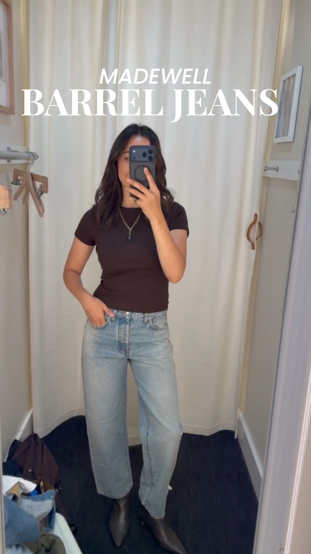 Madewell early fall sale selects - 20% off sitewide with code LTK20 

Tee — xs 
Barrel jeans — size 25 standard, Greenwich wash 

Elevated style / early fall outfit / style over 30

#LTKxMadewell #LTKSaleAlert #LTKSeasonal