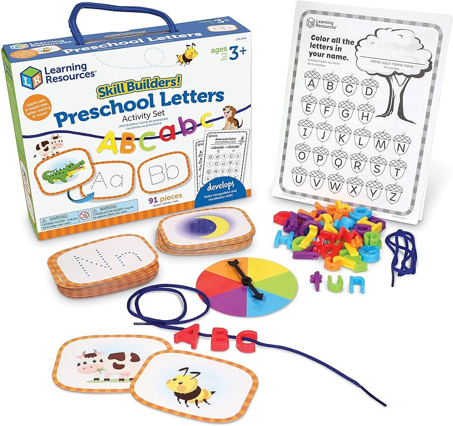 Learning Resources Skill Builders! Preschool Letters - 91 Pieces, Ages 3+ Toddler Learning Activi... | Amazon (US)