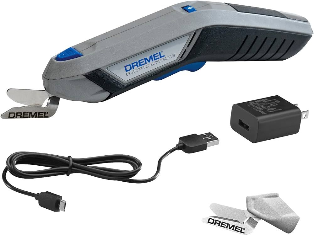 Dremel 4V Cordless Electric Scissors with USB Rechargeable Battery and Two Blade Attachments - Id... | Amazon (US)