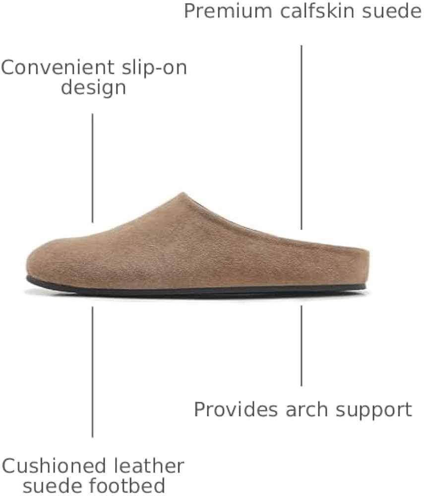 ATBELL Women's Suede Clogs Round Toe Leather Mules Cork Footbed Clog with Arch Support Comfort Ca... | Amazon (US)