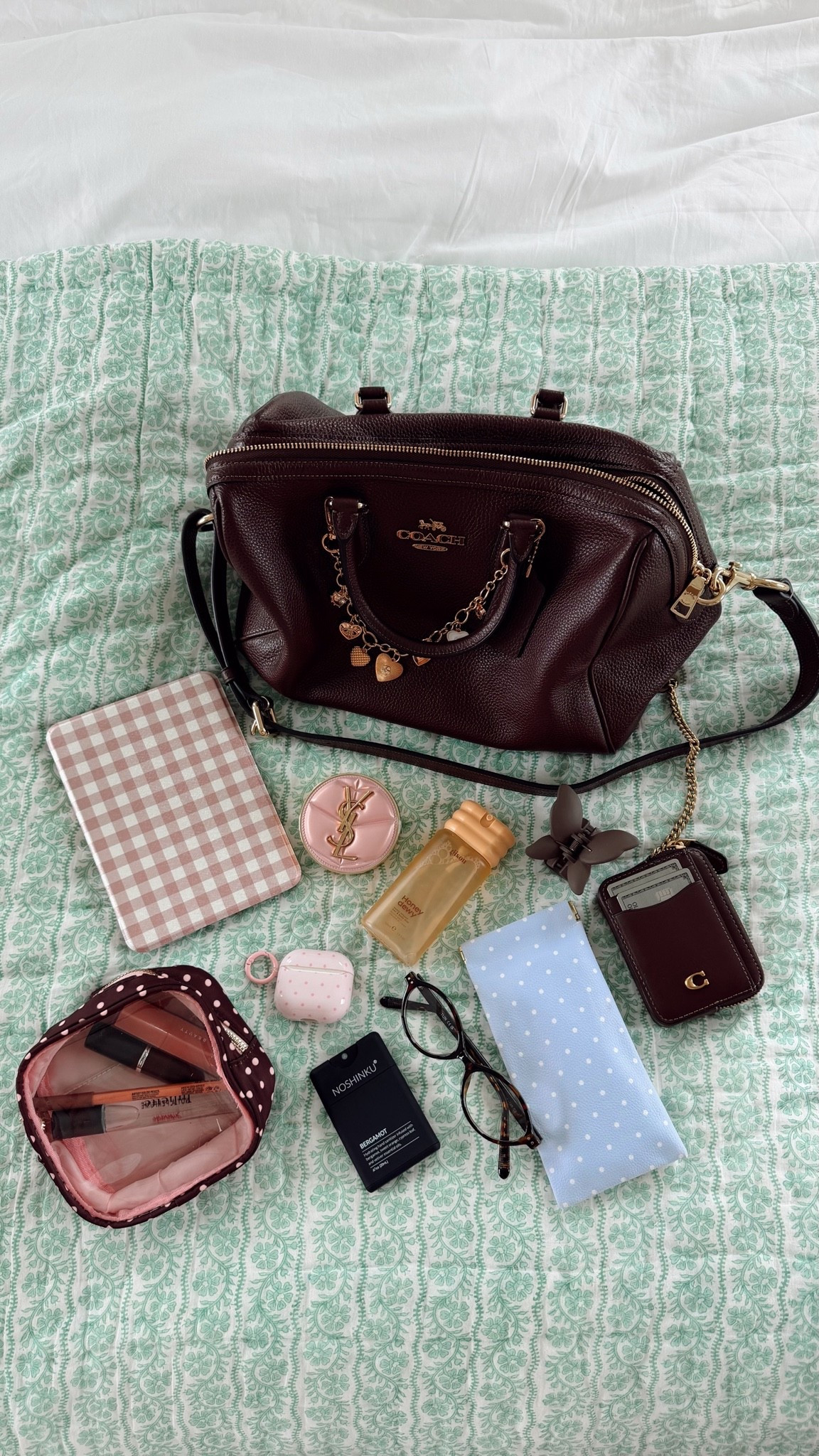 What’s in my bag! 🤎✨ obsessing over all the Fall Coach bags! The Rowan fits everything I need & more + it is an iconic design!! 🥰

#LTKfall #LTKbag