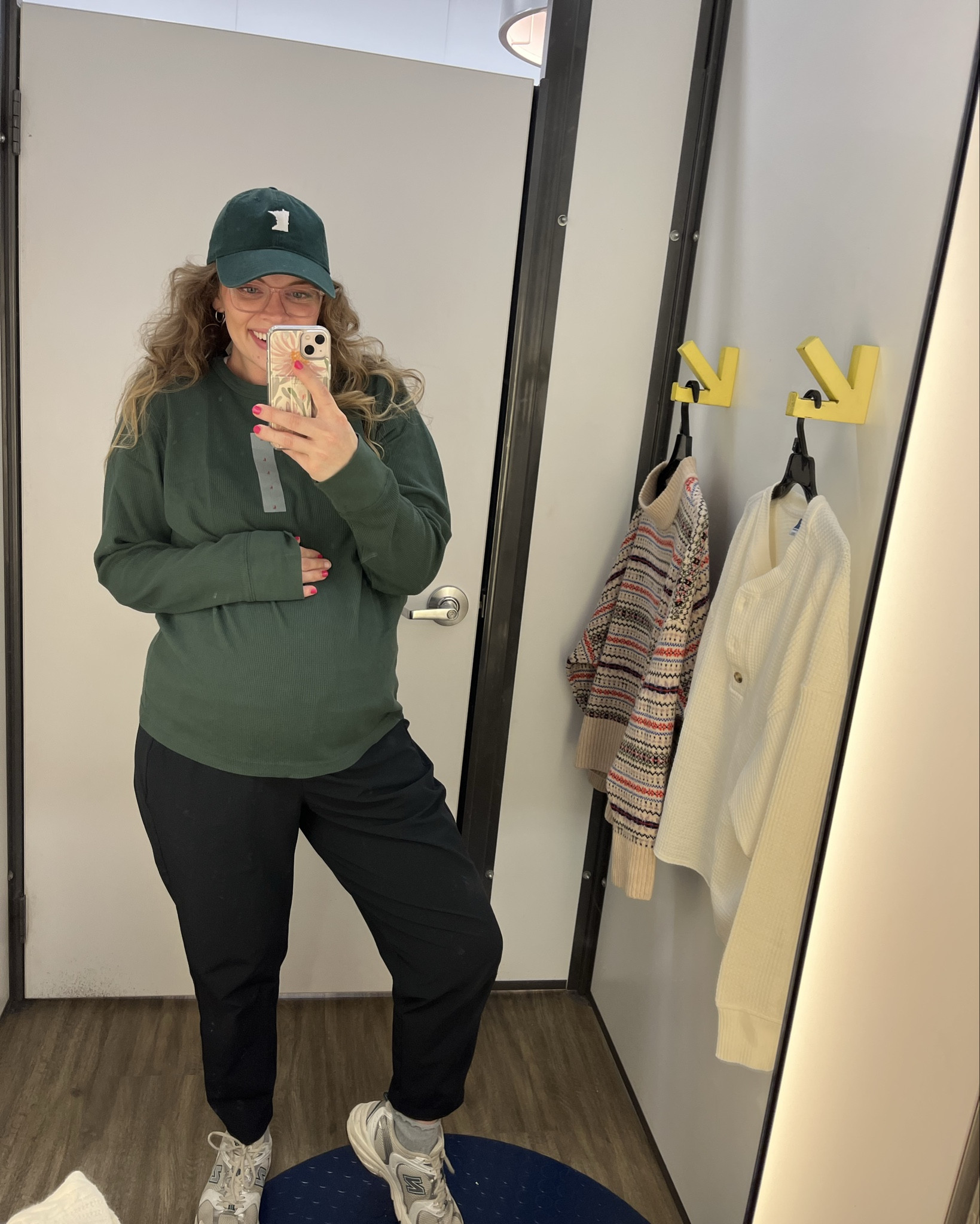 Wasn’t until I got home I realized these were men’s shirts 😂 but they fit the bump so it’s a win in my book! Size Large in everything! 