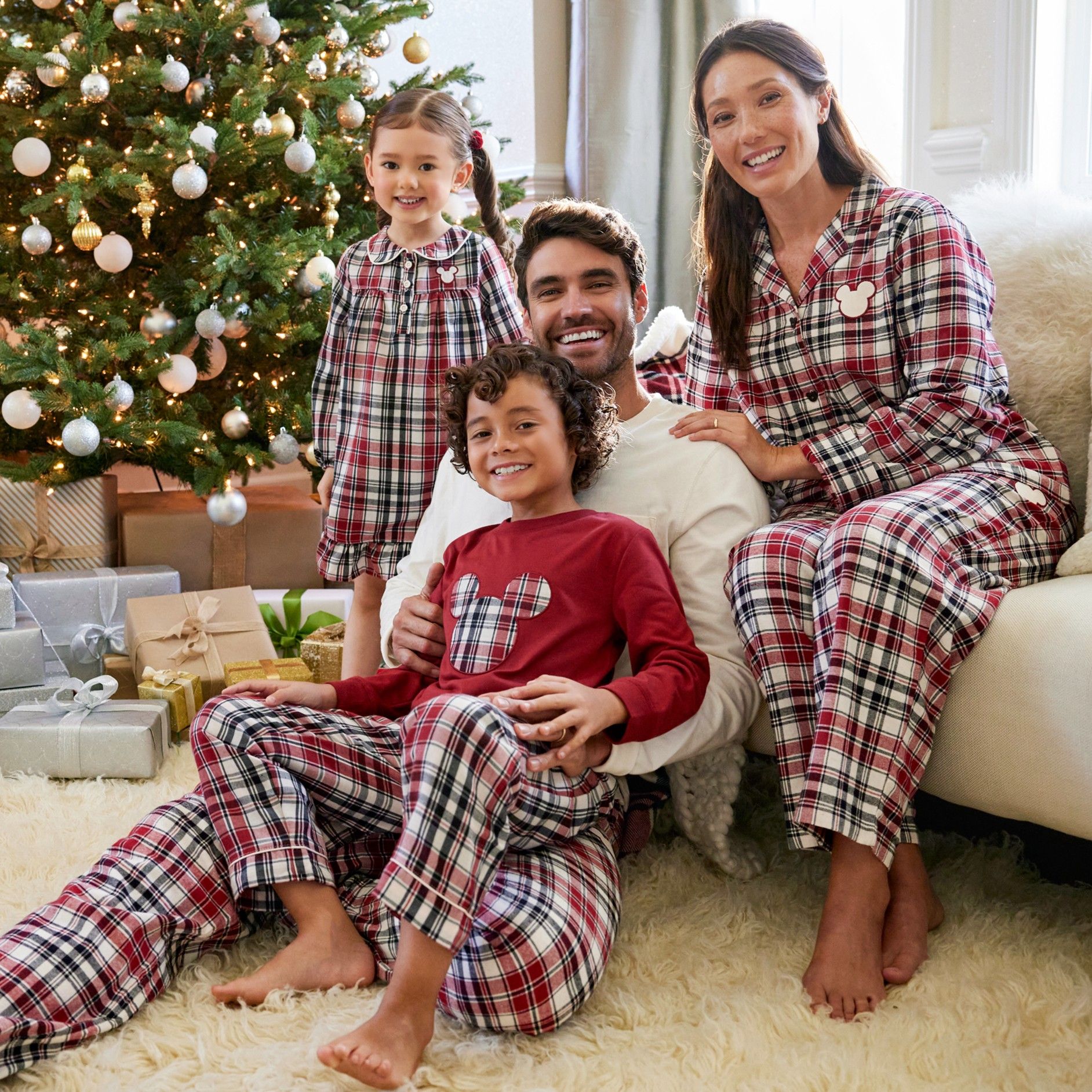 Mickey Mouse Holiday Plaid Sleep Pants for Adults | Disney Store
