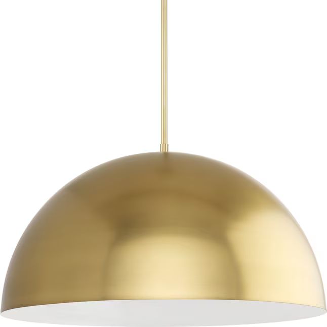 Progress Lighting Perimeter Brushed Gold Modern/Contemporary Dome Led Hanging Pendant Light | Lowe's