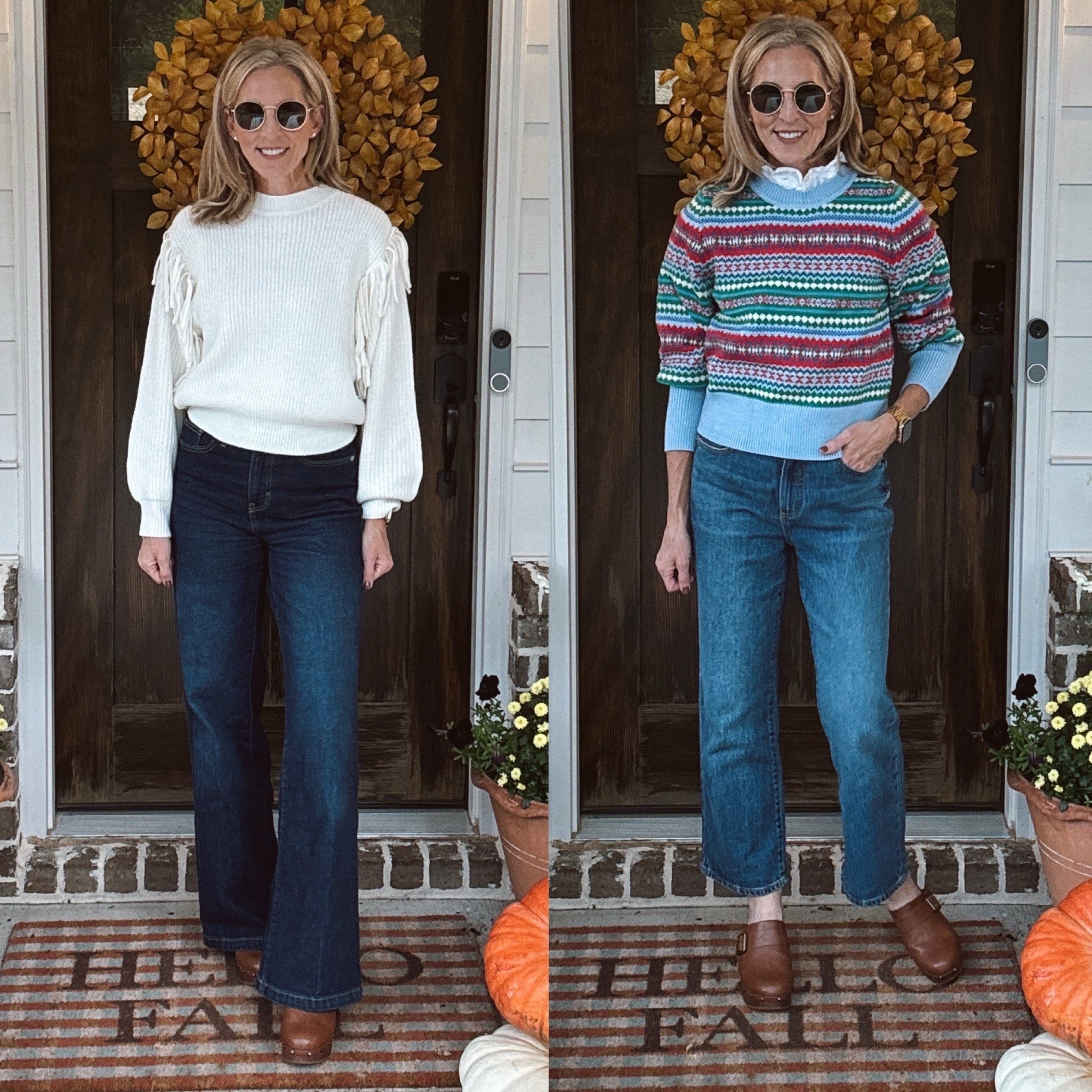 Walmart new arrivals are RED HOT!! These looks are under $25 and your next closet favorite!!!  They are selling fast. 

Red Top - $27
Red Sweater - $27
Striped turtleneck $19
Fair aisle sweater - $26
Fringe Sweater $24 
Size small in all tops ❤️

Walmart fashion finds, Walmart new arrivals, fall outfits 2025, Walmart sweaters under 25, affordable fall fashion, Walmart jeans women, trendy Walmart looks, fall fashion over 40, casual fall outfits women, Walmart style