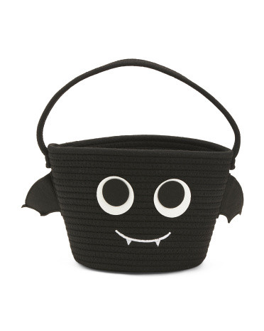 10in Batty Face With Wings Basket With Top Handle | Halloween Costumes | Marshalls | Marshalls