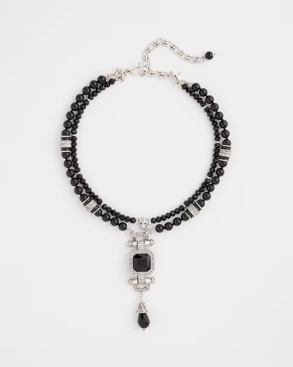 Convertible Black Bead Pendant Necklace | Chico's