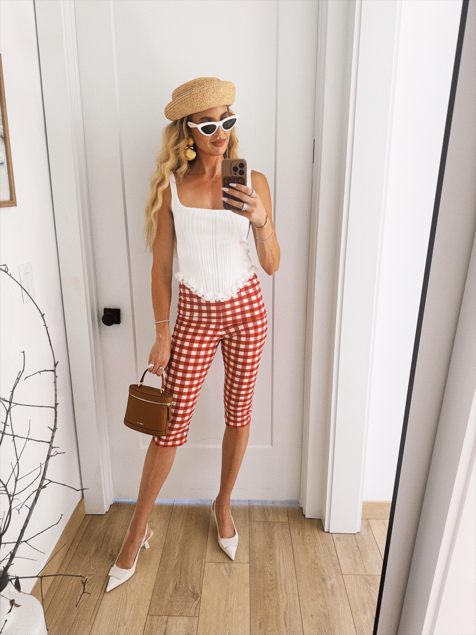 Wearing a small in the top and the bottom. Heels are old from Zara but linked some similar looks. I’m obsessing over the Prada ones. Also the sunglasses are old from Celine, but linked some similar looks.

#LTKSeasonal #LTKStyleTip #LTKOver40